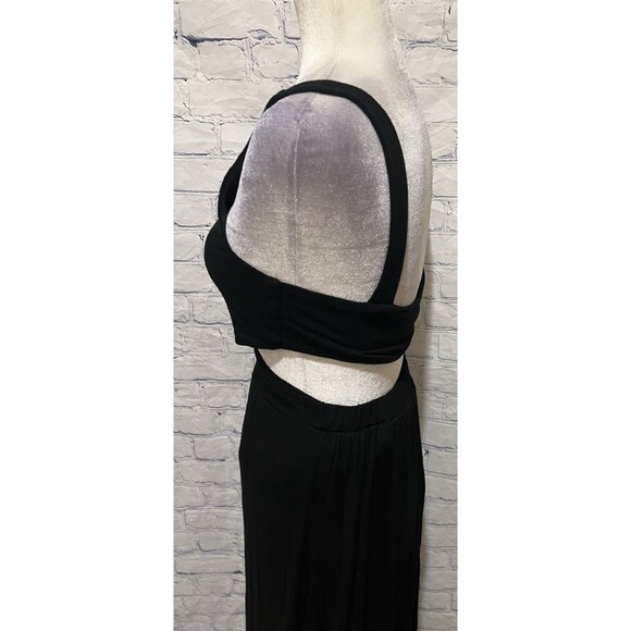TOBI NO PROBLEM RIBBED CUTOUT MAXI DRESS - BLACK- Size Small - Picture 4 of 9